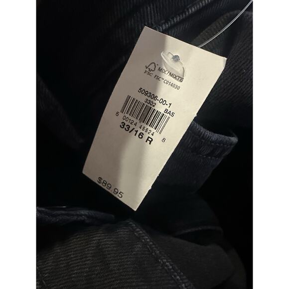 NWT Gap Mid Rise '90s Loose Cargo Jeans Washed Blk Grunge Baggy Skater Sz 33 16 - Picture 10 of 16